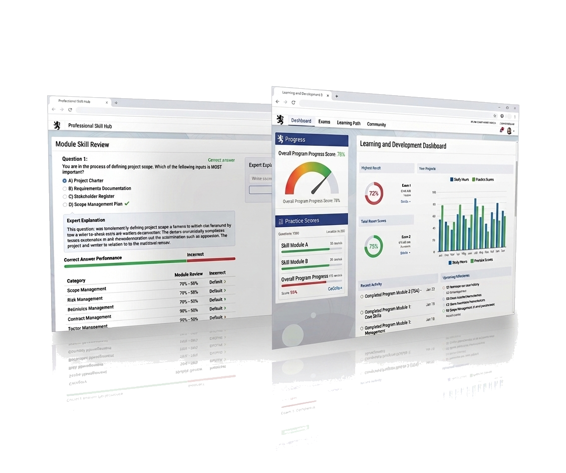 Fire Med Exam progress dashboard preview